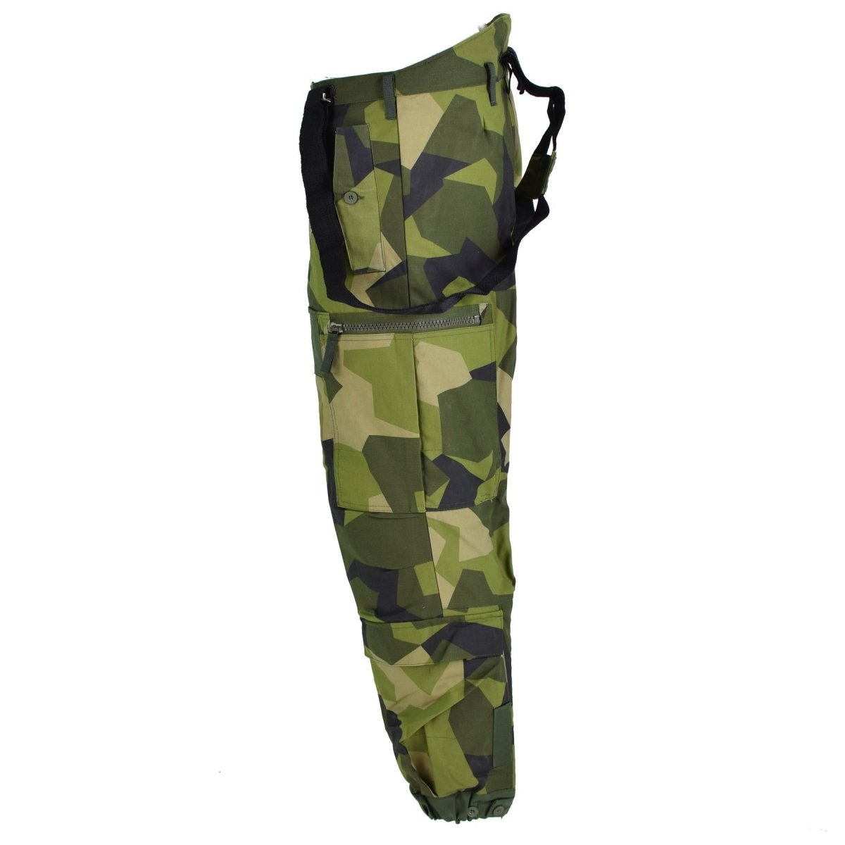 Pantalones de petrolero térmicos suecos originales M90 Splinter Camuflage BDU Pantalones Nuevos