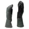 Original Swiss Army Lool Grey Clima frío Mittens Palm de cuero Problema militar