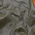 Chaqueta de lluvia suiza original Protección civil de oliva Implaz de agua Azulario nuevo nuevo