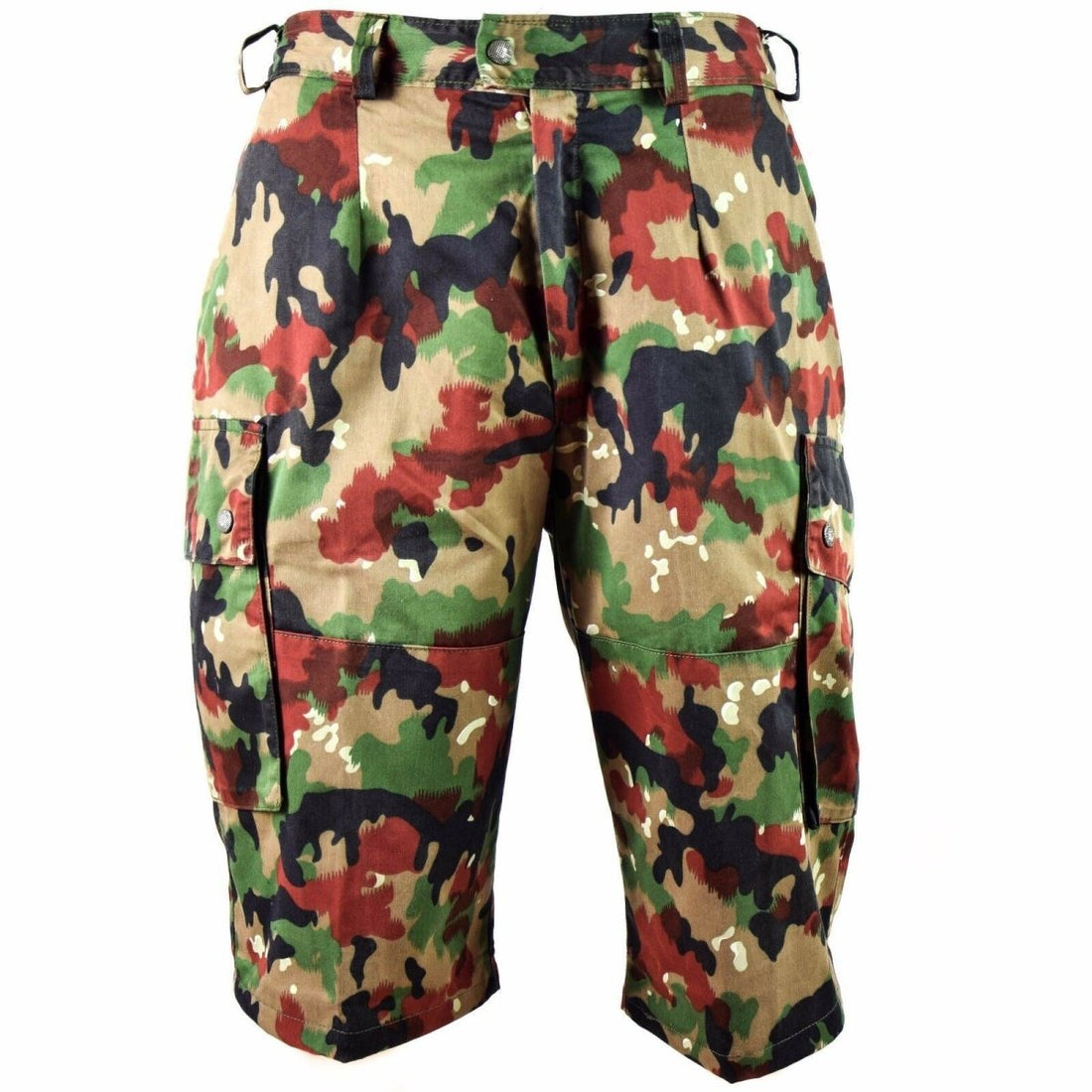 Shorts del ejército suizo original M83 Combate Field Alpenflage Taz 83 Cargo Cargo Shorts