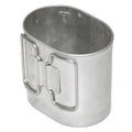 Tropas del ejército suizo original de aluminio mariposa de aluminio Cantina Mess Copa militar