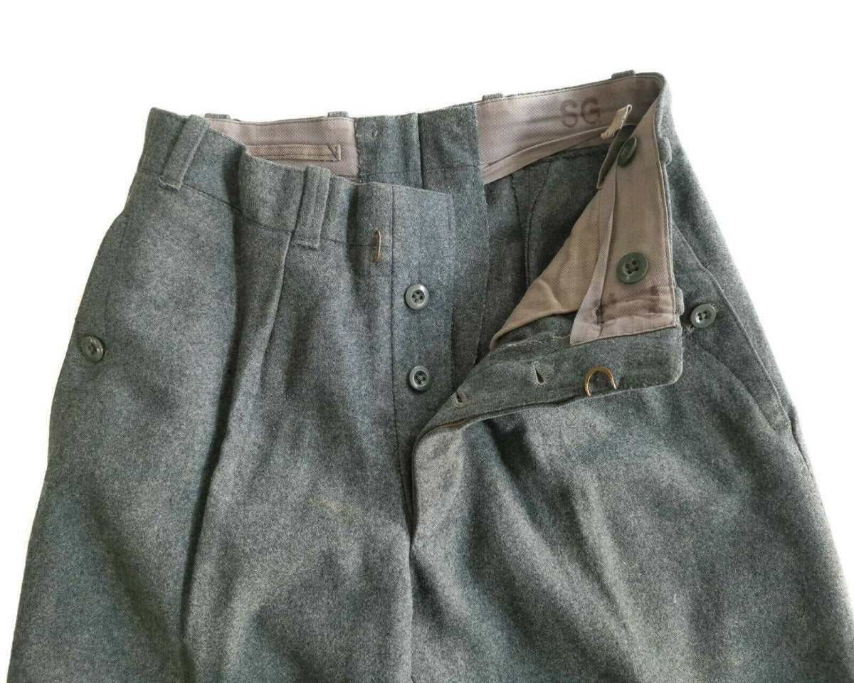 Pantalones de lana del ejército suizo original pantalones de campo de excedentes militares Suiza