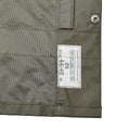 Chaqueta impermeable de protección civil suiza original abrigo largo verde oliva