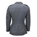 Chaqueta formal militar suiza original Diseño de 4 bolsillos Charreteras en los hombros Gris