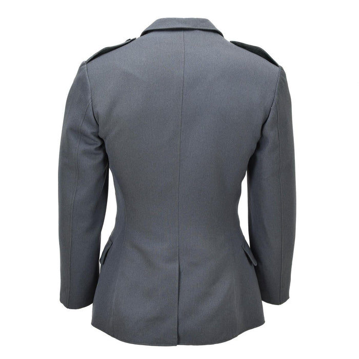 Chaqueta formal militar suiza original Diseño de 4 bolsillos Charreteras en los hombros Gris - GoMilitar