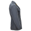 Chaqueta formal militar suiza original Diseño de 4 bolsillos Charreteras en los hombros Gris