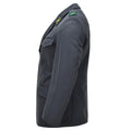 Chaqueta formal militar suiza original Diseño vintage de 4 bolsillos Gris oscuro