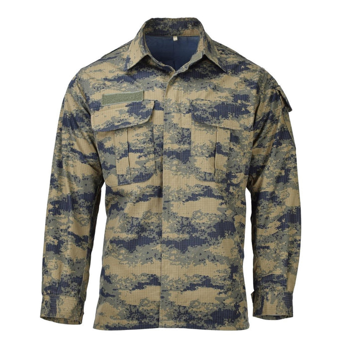 Chaqueta táctica original del ejército turco camuflaje digital azul ripstop duradero - GoMilitar