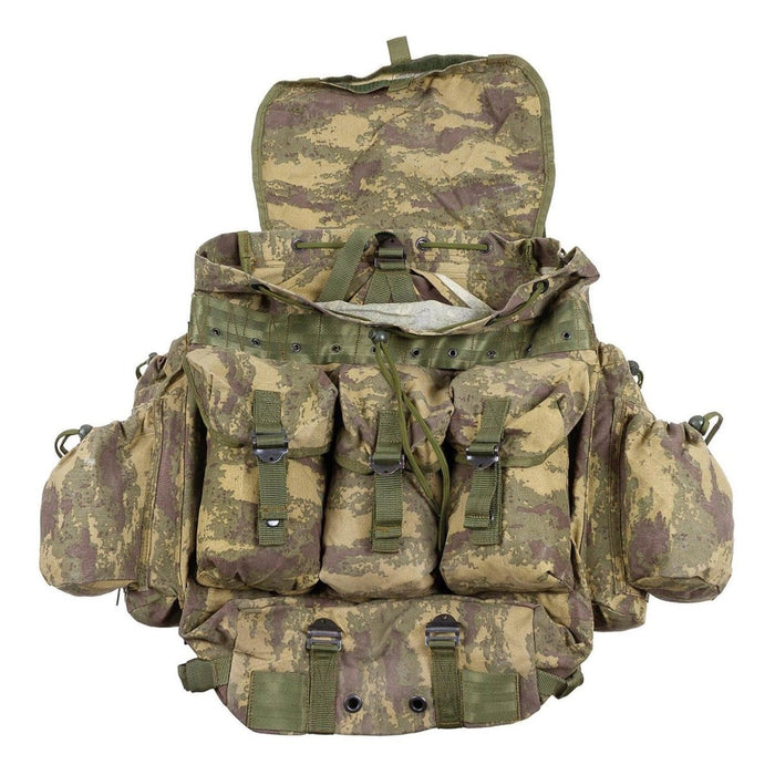 Mochila militar turca original de 40 L con correas ajustables para los hombros M2008 camuflaje