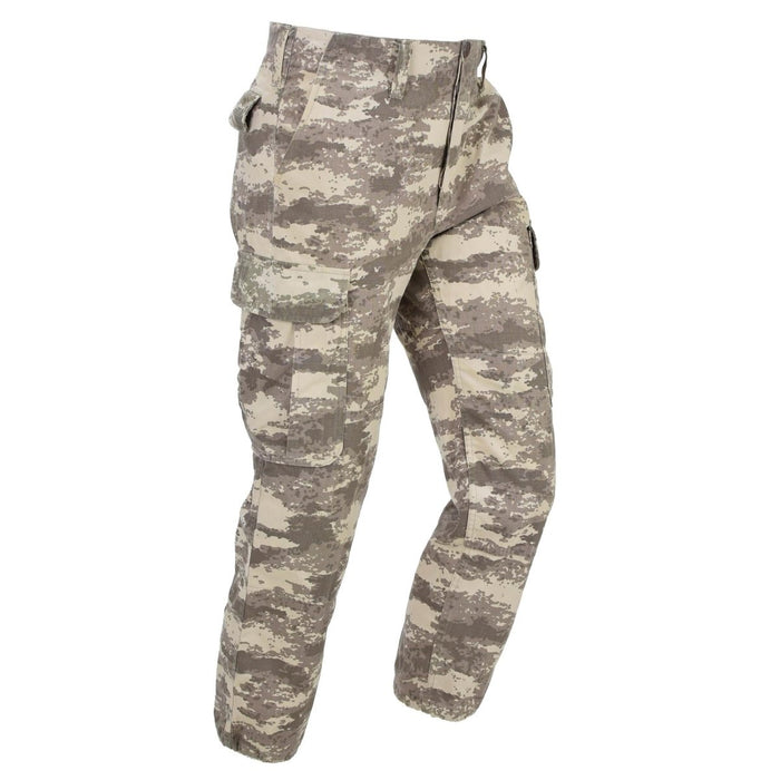 Pantalones de campo militares turcos originales AG18 RipStop M2021 Camuflaje del desierto - GoMilitar