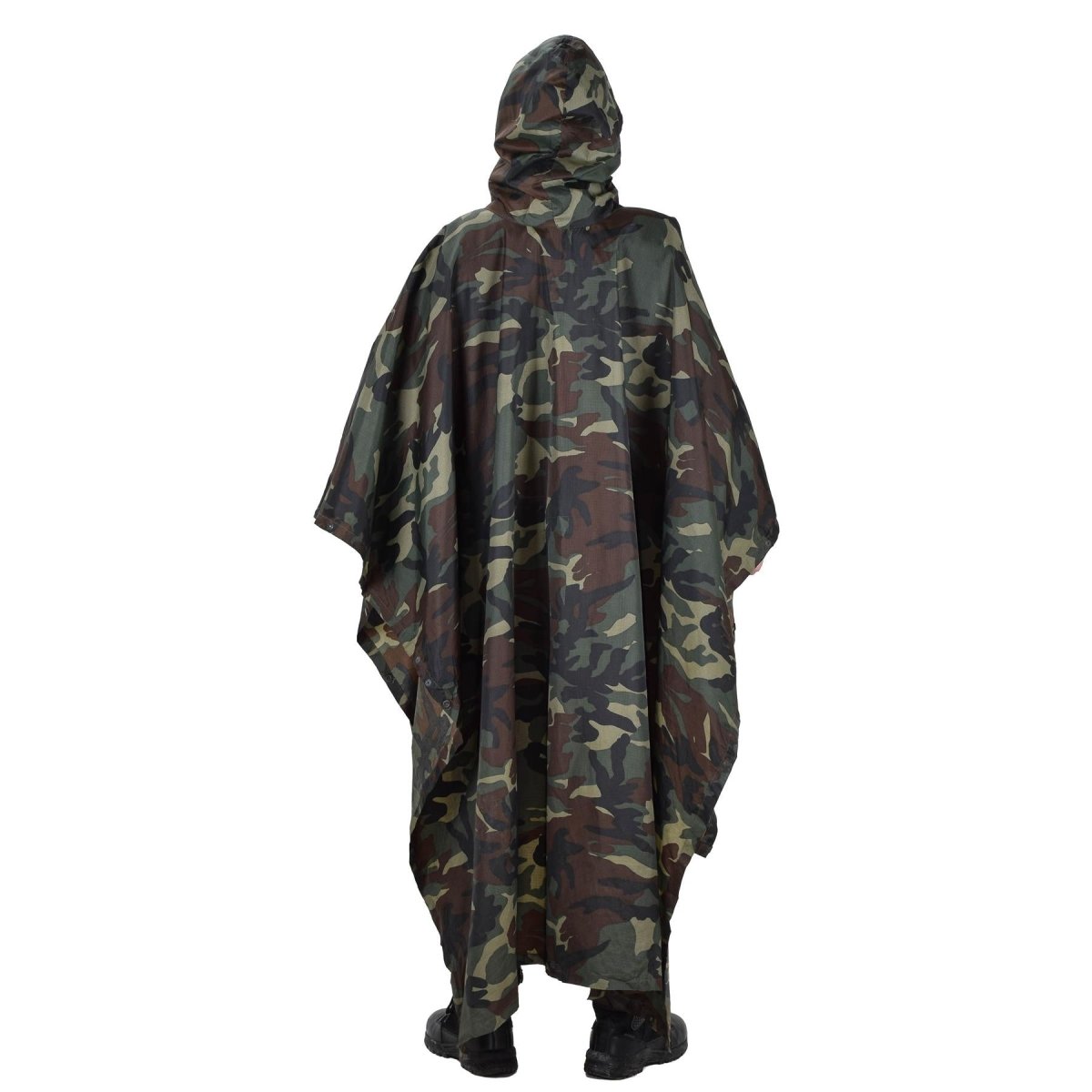 Camuflaje turco original Poncho Poncho Resistente al agua Ripstop Ejército