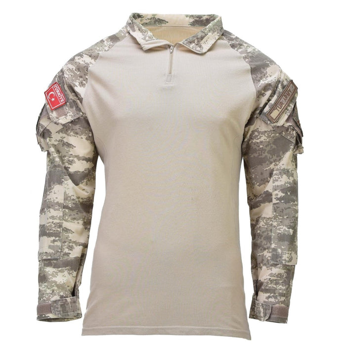 Camisa de combate militar turca original tejido elástico táctico M2021 Camo - GoMilitar
