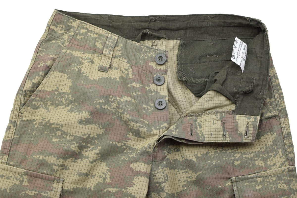 Pantalones de campo militares turcos originales Ripstop Army emitidos M2008 Camo usados