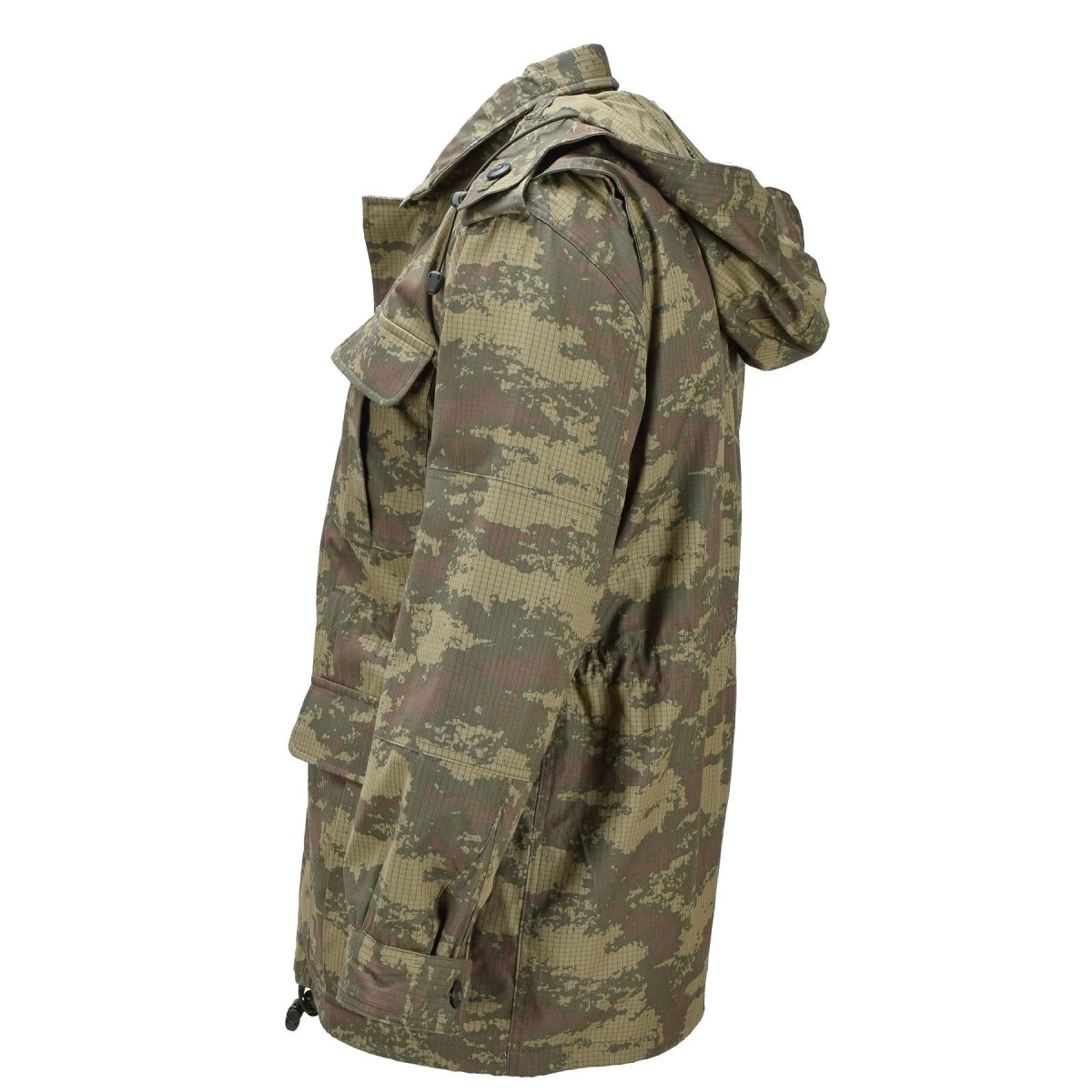 Parka de campo militar turca original con forro polar Ripstop M2008 Camo