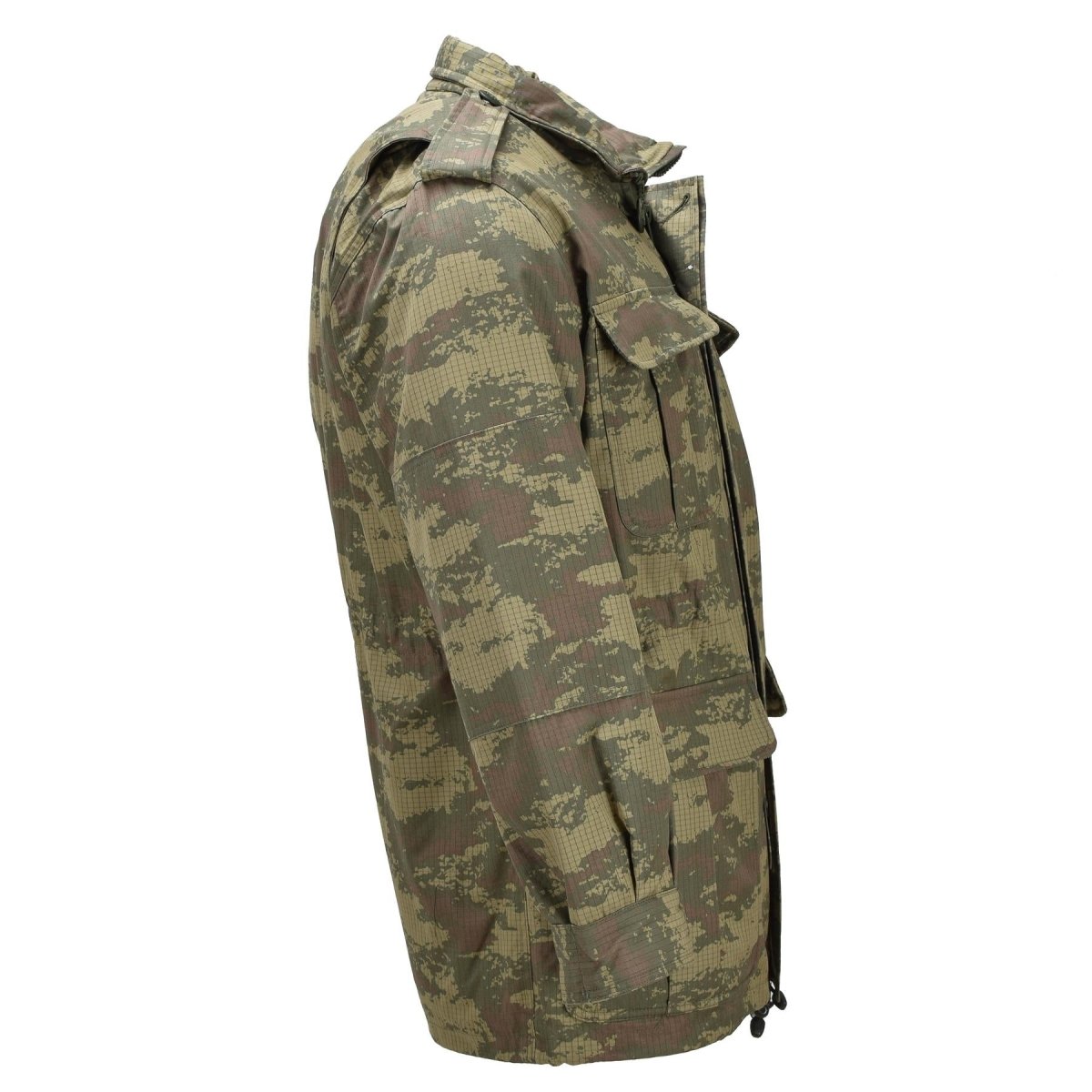 Parka de campo militar turca original con forro polar Ripstop M2008 Camo
