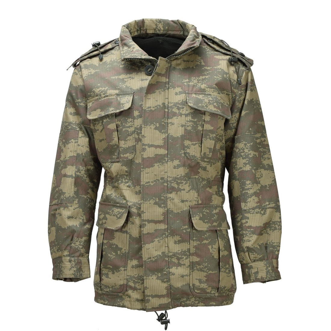 Parka de campo militar turca original con forro polar Ripstop M2008 Camo
