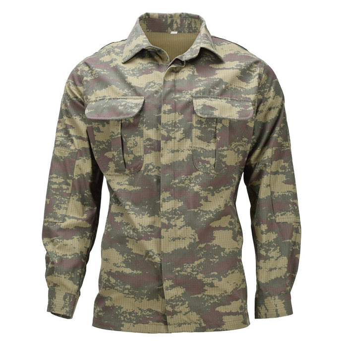 Camisa de campo militar turca original resistente a los arañazos RipStop M2008 Camo - GoMilitar