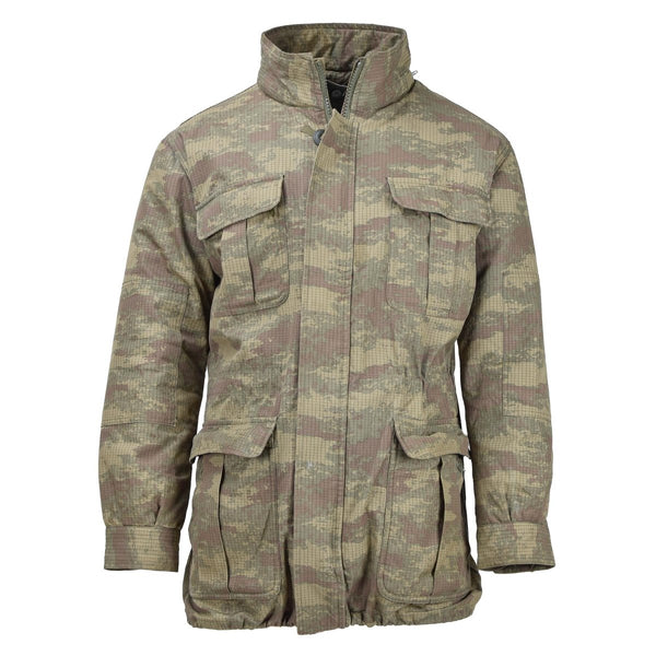Original Turkish military paratroopers jacket parka camo ripstop lined army - GoMilitar