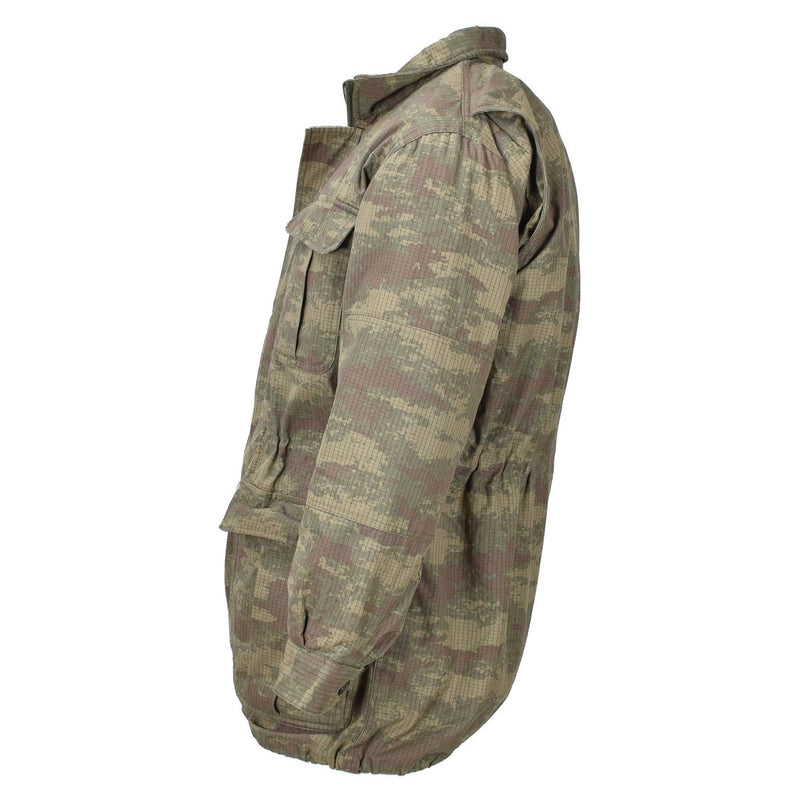 Original Turkish military paratroopers jacket parka camo ripstop lined army - GoMilitar