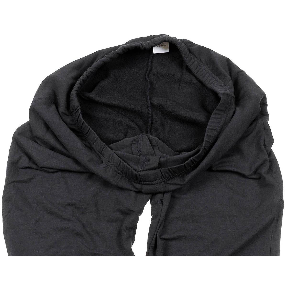Calzoncillos militares turcos originales de invierno, capa base con forro polar, color negro