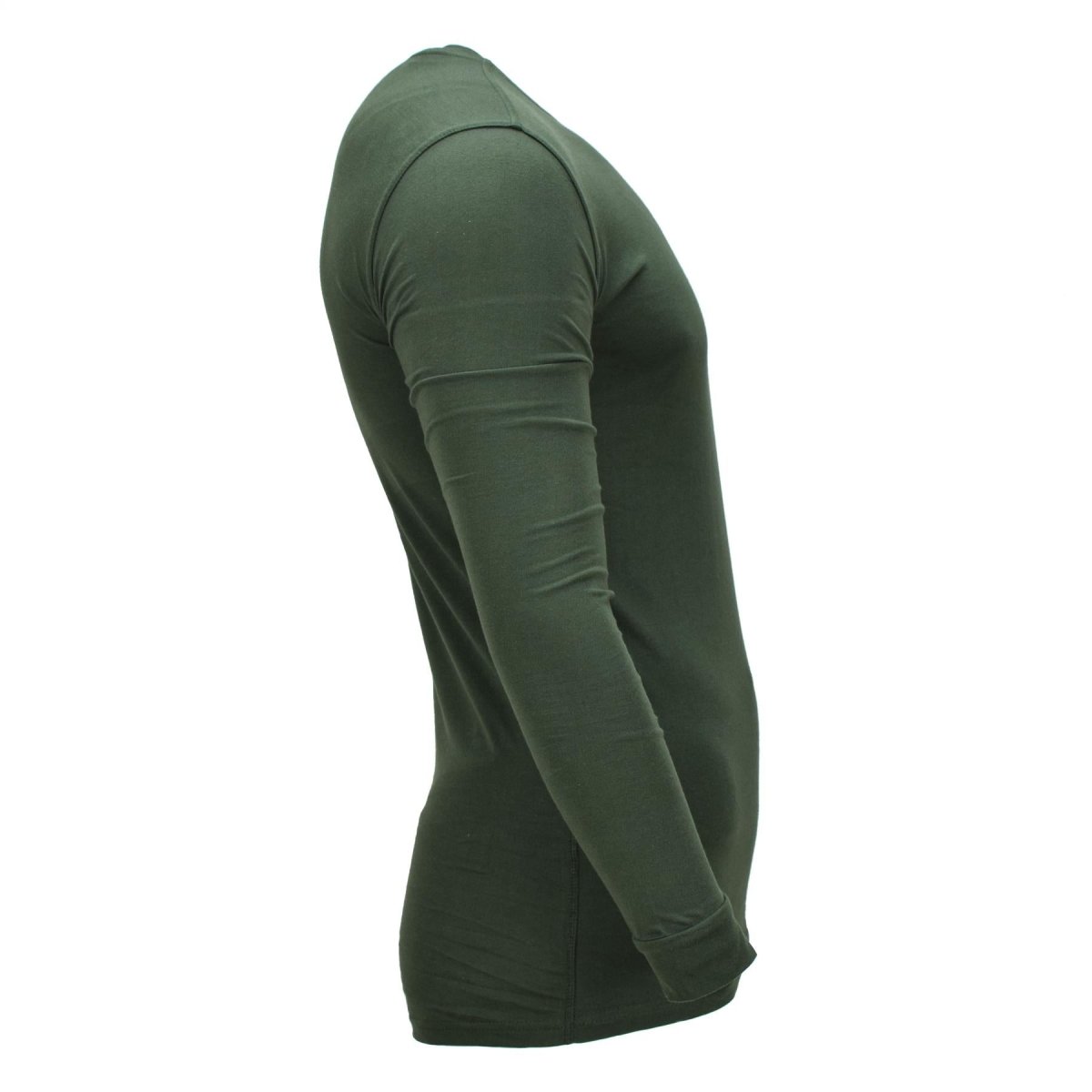 Camiseta interior térmica militar ucraniana original de algodón de manga larga verde