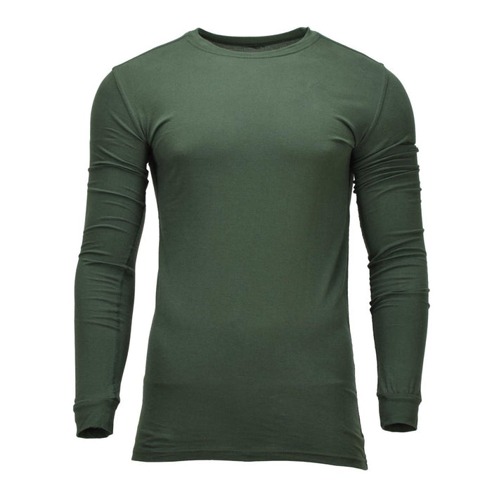 Camiseta Interior Térmica Militar Ucraniana Original Algodón Manga Larga Verde - GoMilitar