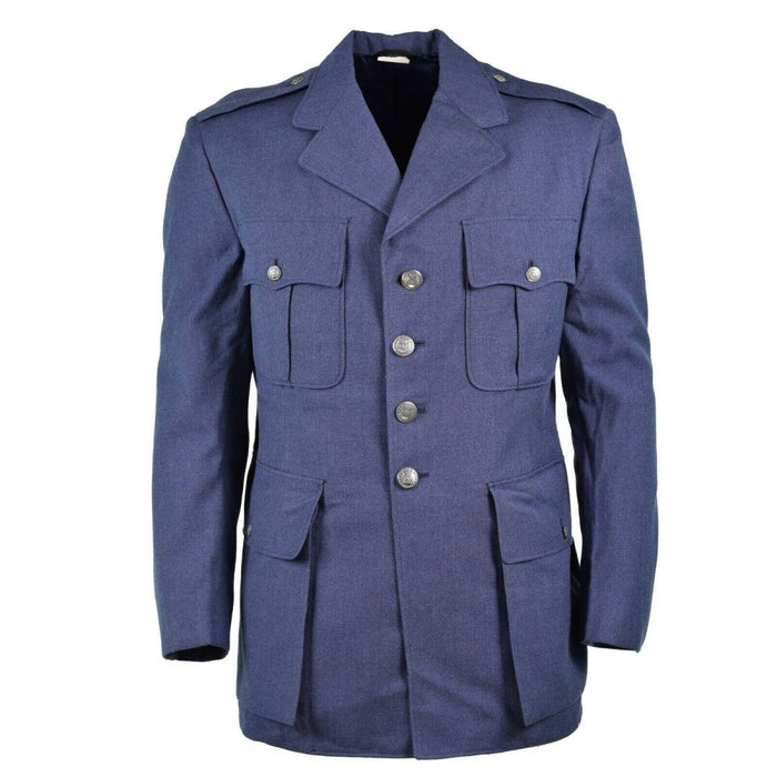 Chaqueta original de la Fuerza Aérea del Ejército de EE. UU. Abrigo de lana azul USAF para hombre Vestido de servicio - GoMilitar