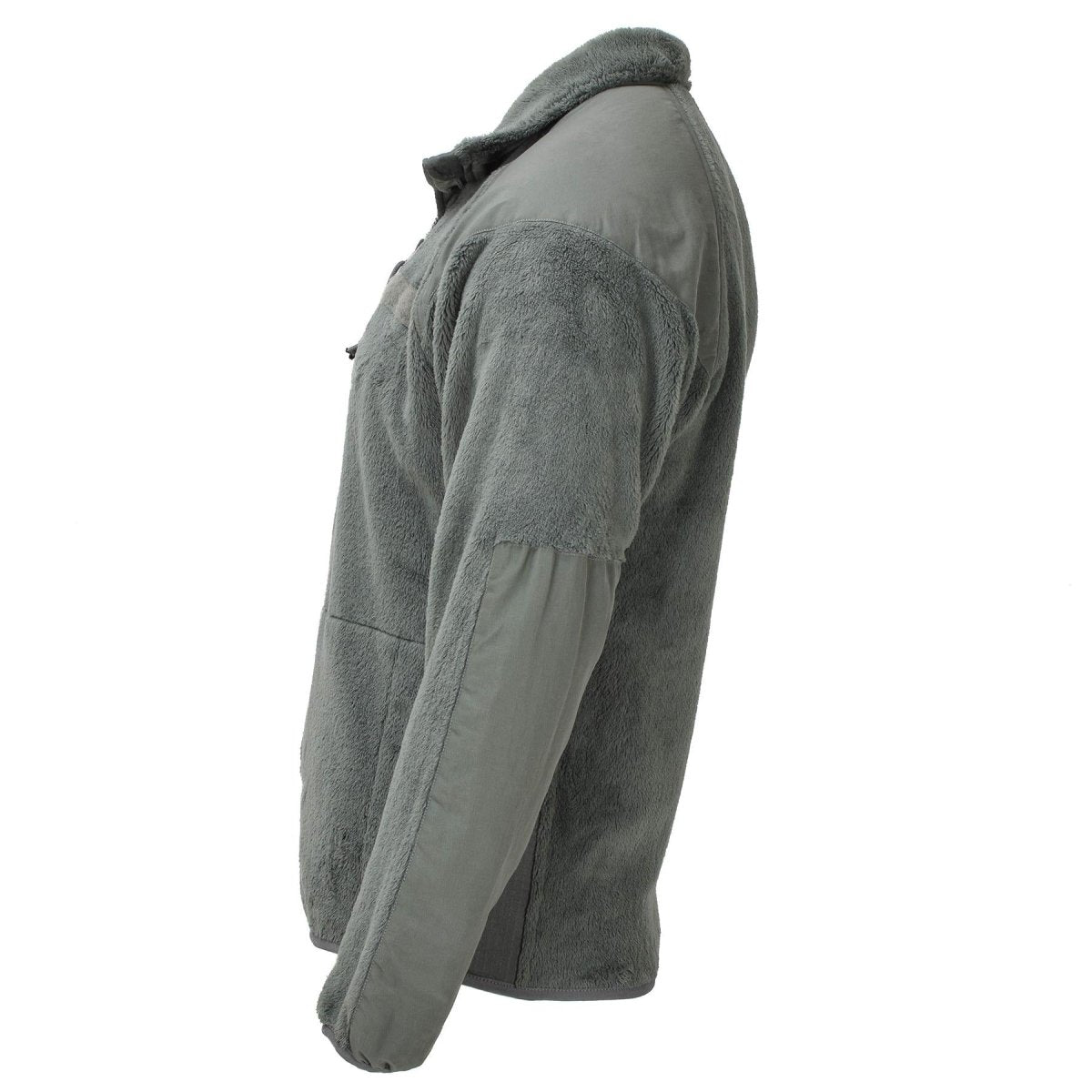 Chaqueta polar táctica original del ejército de EE. UU. para clima frío, hombros reforzados, color verde oliva