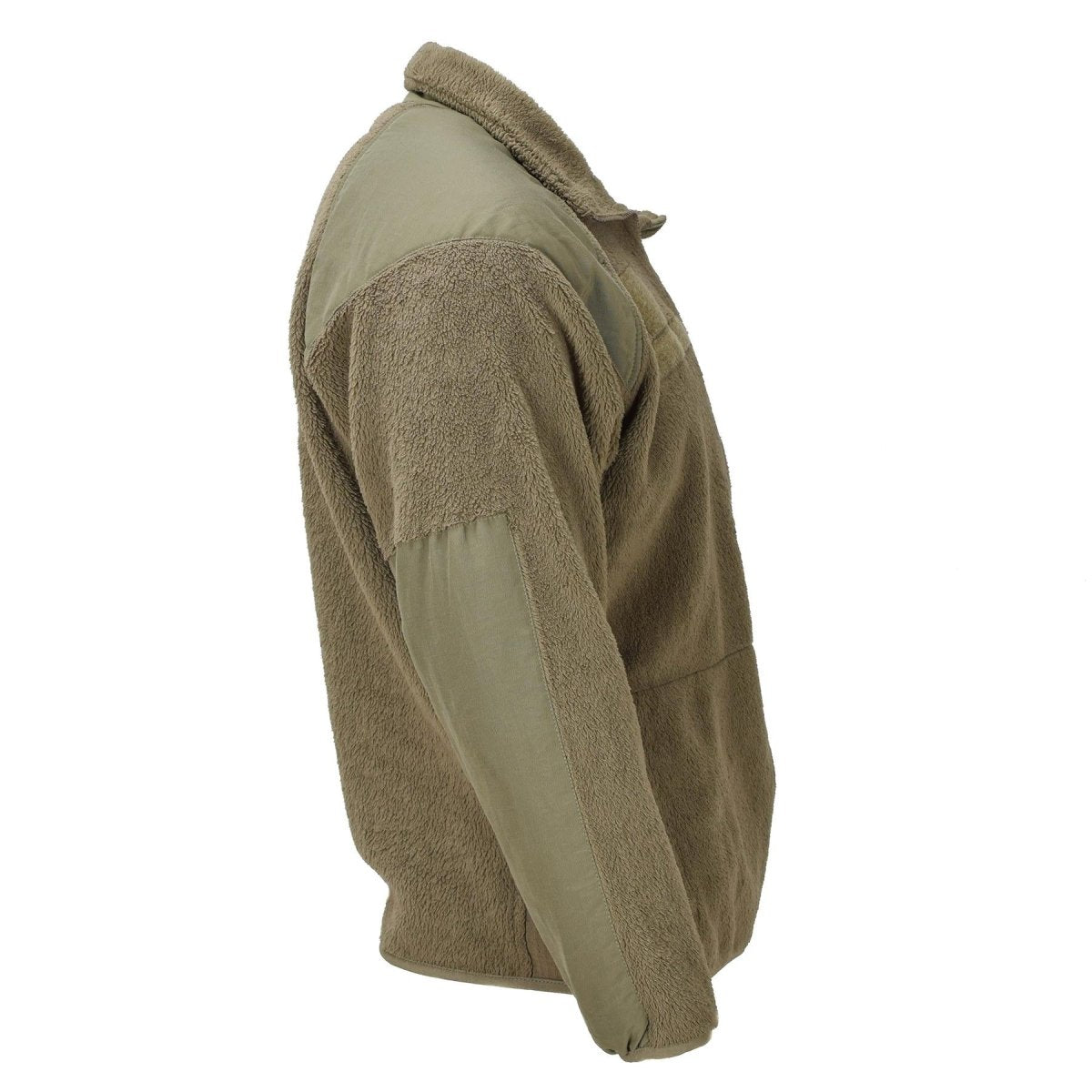 Chaqueta polar táctica original del ejército de EE. UU. para clima frío, hombros reforzados, color verde oliva