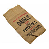 Saco de patatas original de la Segunda Guerra Mundial del ejército de EE. UU. Bolsa de almacenamiento de excedentes militares vintage marrón