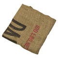 Saco de patatas original de la Segunda Guerra Mundial del ejército de EE. UU. Bolsa de almacenamiento de excedentes militares vintage marrón