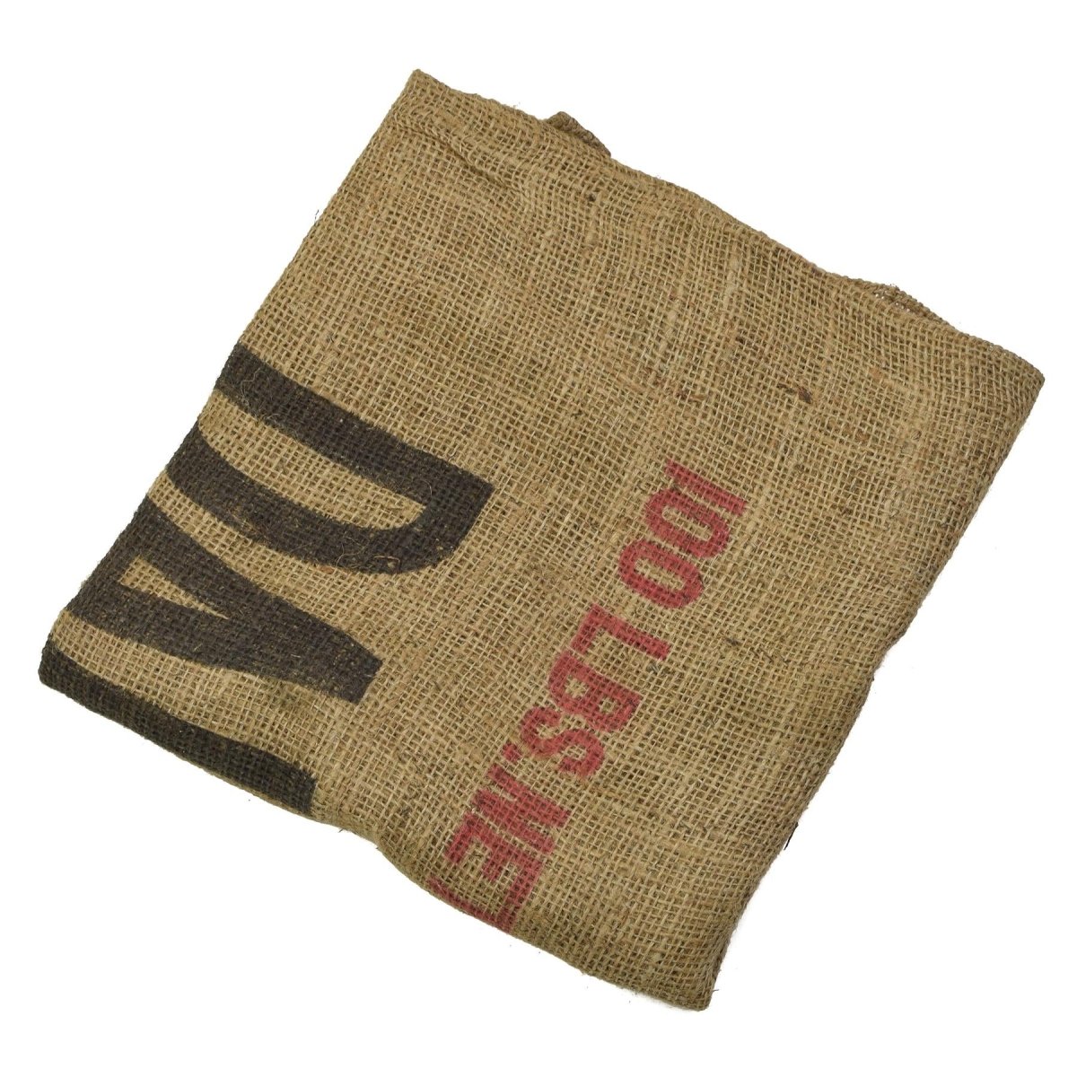 Saco de patatas original de la Segunda Guerra Mundial del ejército de EE. UU. Bolsa de almacenamiento de excedentes militares vintage marrón
