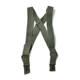 Militares originales de los EE. UU. M1950 tirantes pantalones de pantalones arneses de hombro oliva nueva