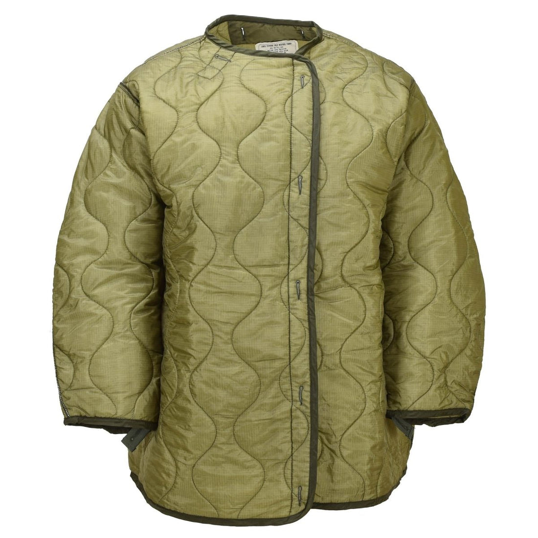 Original U.S. Military M65 Parka Liner Botones para clima frío extremo Verde oliva