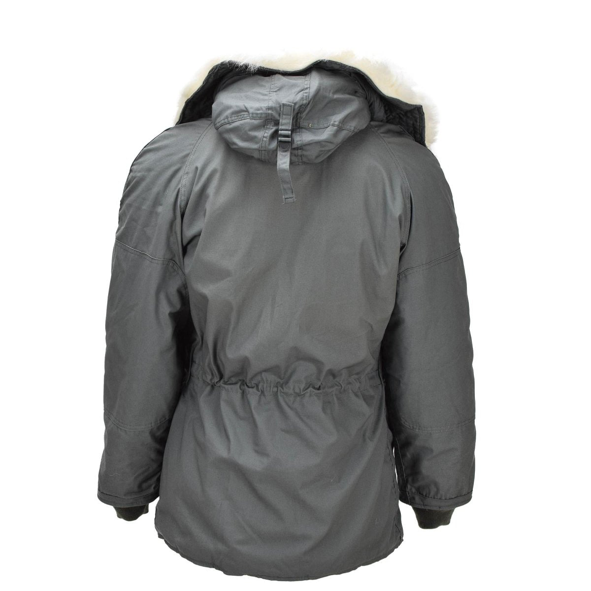 Parka original militar estadounidense N-3B para clima frío, resistente al viento, color verde oliva