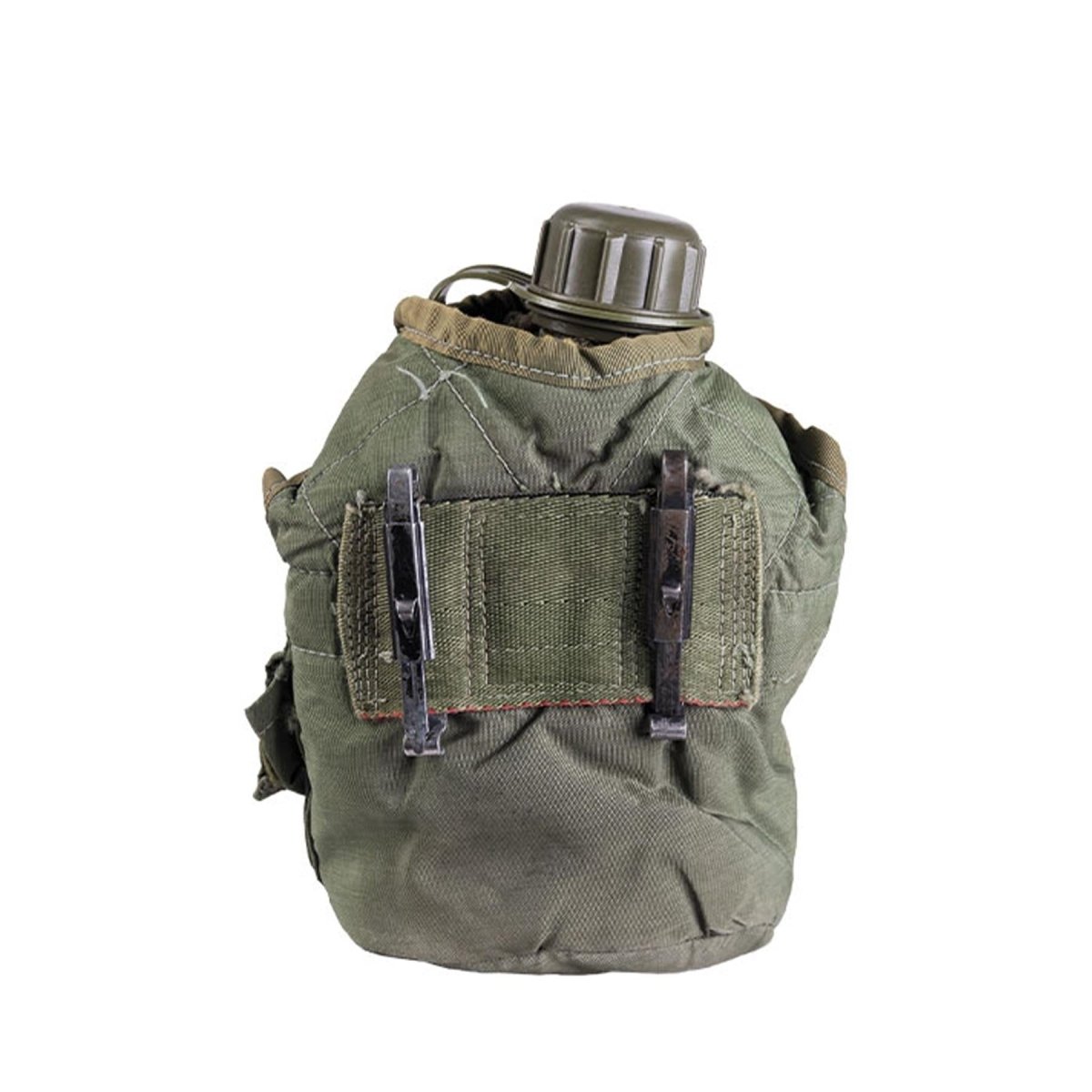 Cantimplora original de plástico militar estadounidense de 0,75 L, cubierta para equipo de campo, edición militar, color verde oliva