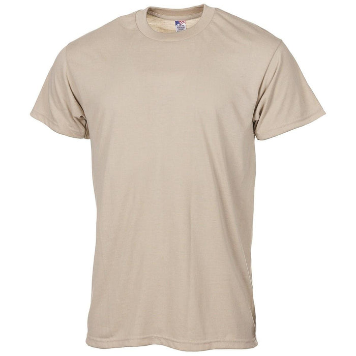 Camiseta militar original de EE. UU. en color arena confeccionada con tela liviana y duradera para mayor comodidad y uso diario