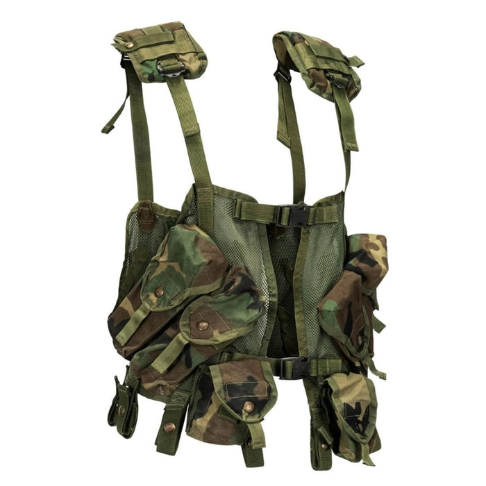 Chaleco táctico militar original de EE. UU. Bolsas para granadas en el bosque de combate - GoMilitar