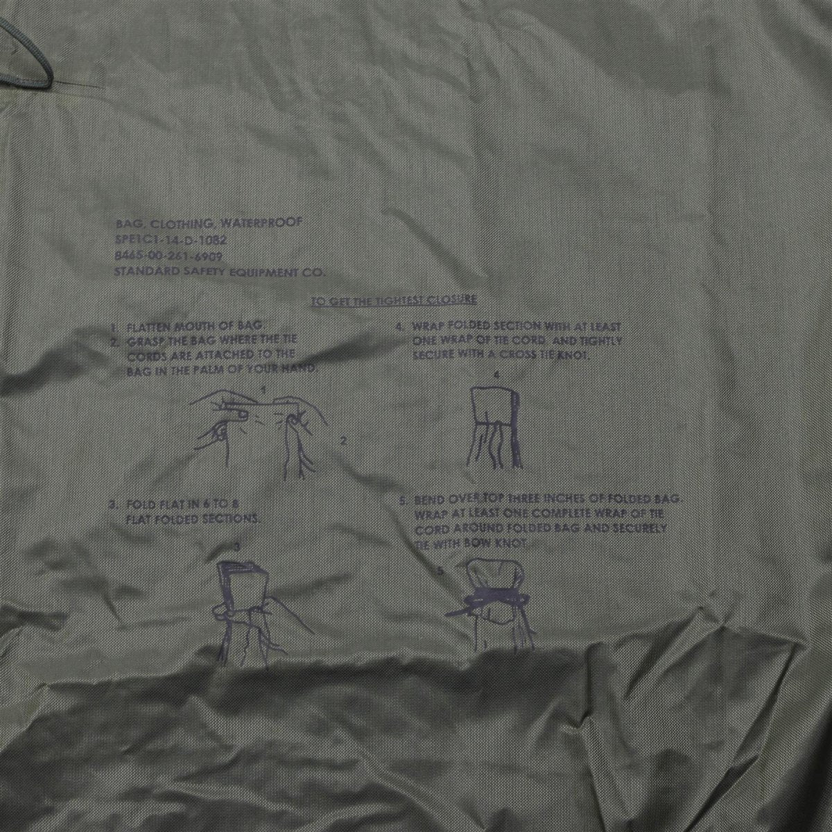 Original de la bolsa impermeable militar de los EE. UU.