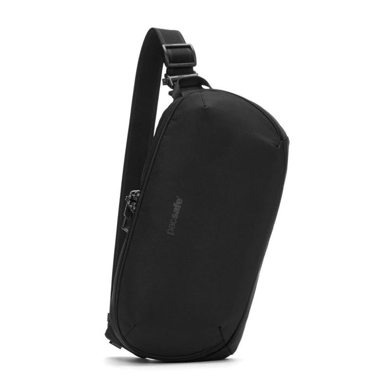 PacSafe V Crossbody Sling Bag 5L Anti robo PVC Repelente al agua libre Negro