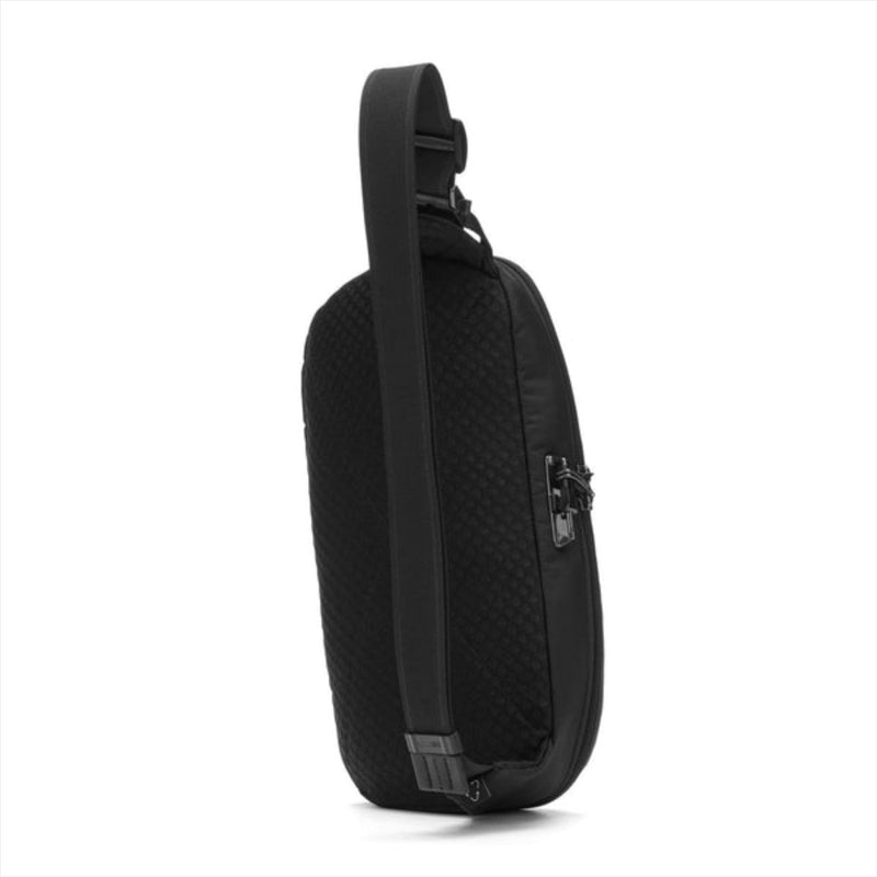 PacSafe V Crossbody Sling Bag 5L Anti robo PVC Repelente al agua libre Negro