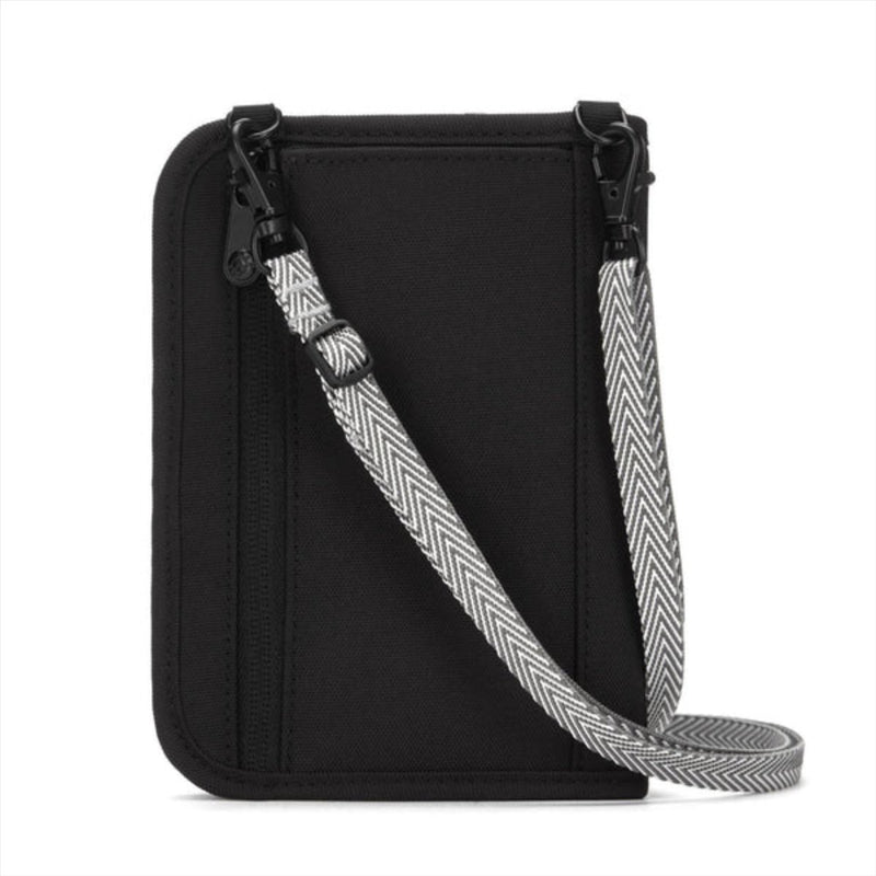 PACSAFE V150 Document Bag Organizador Compacto Anti RFID Bloqueo de RFID Negro