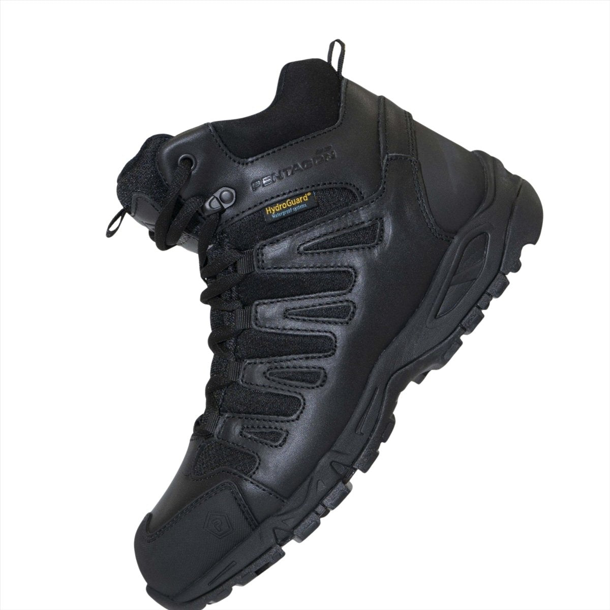 Botas tácticas PENTAGON Achilles XTR 6 de cuero de alta densidad impermeables negras