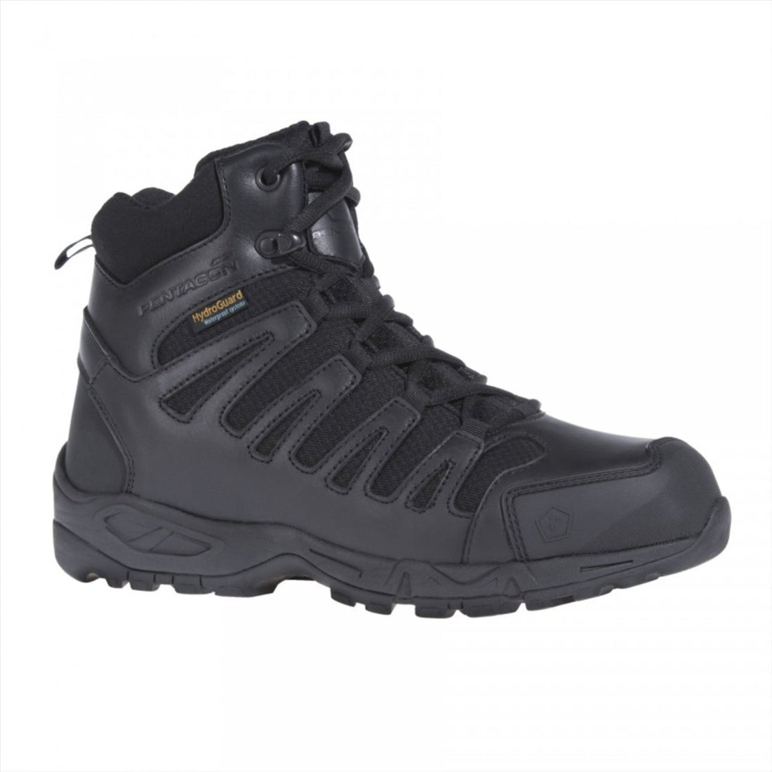 Botas tácticas PENTAGON Achilles XTR 6 de cuero de alta densidad impermeables negras