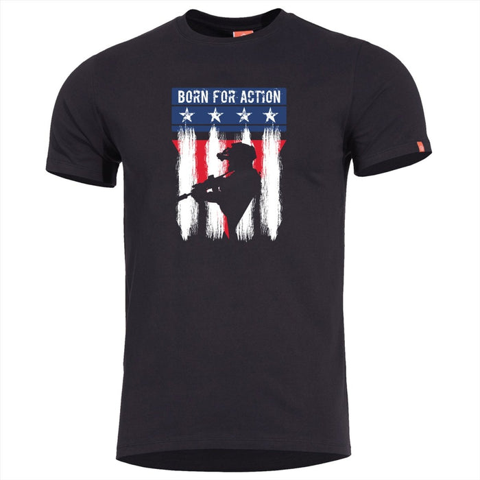 PENTAGON Ageron Ranger Camiseta clásica Secado rápido Ajuste cómodo Inodoro Negro - GoMilitar