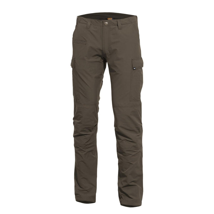Pantalones Pentagon BDU 2.0 Tropic de color marrón sólido, pantalones cargo tácticos duraderos antidesgarros con rodillas reforzadas y múltiples bolsillos.