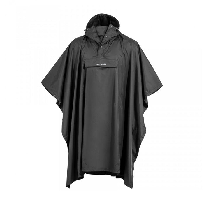 PENTAGON Cloudburst Poncho plegable impermeable, transpirable, detalles reflectantes - GoMilitar