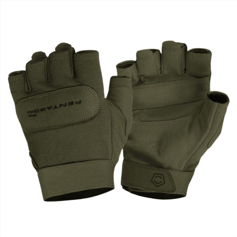 Mecánico de servicio del Pentágono 1/2 Guantes sin dedo de tela transpirable Elástica