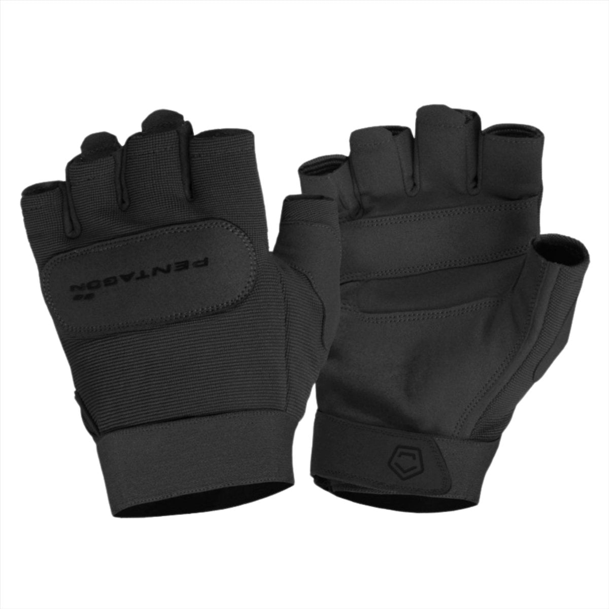 Mecánico de servicio del Pentágono 1/2 Guantes sin dedo de tela transpirable Elástica
