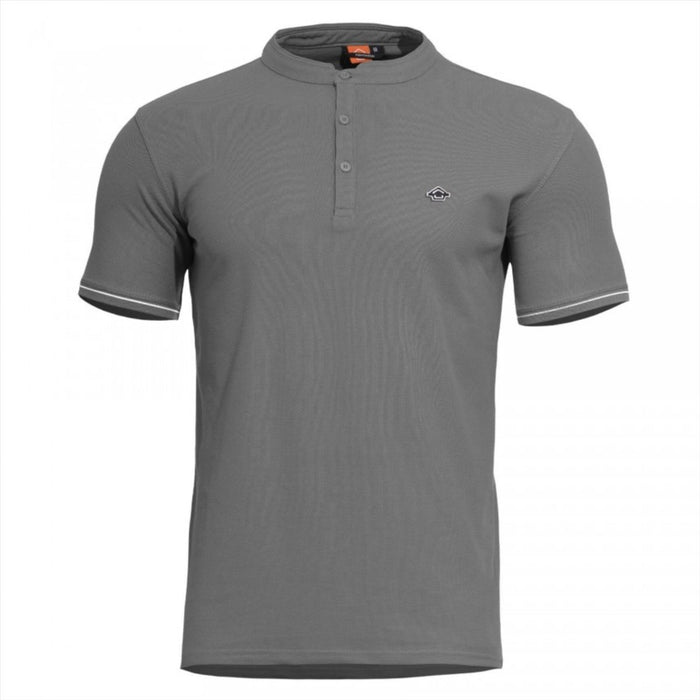 PENTAGON Camiseta Clásica Levantes Henley Stripes Manga Corta Secado Rápido - GoMilitar